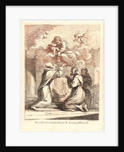 Madonna and Child Adored by Three Monks, 1764 by Francesco Bartolozzi
