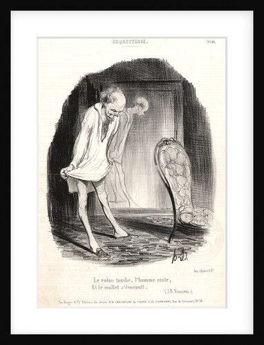 Le coton tomb, l'homme reste,.., 1840 by Honoré Daumier