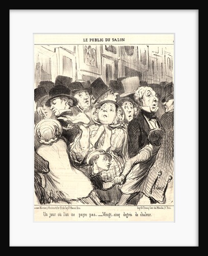 Free Admission Day (Un jour ou` l'on ne paye pas...), 1852 by Honoré Daumier