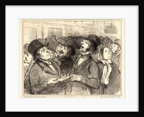 Ce monsieur Courbet, fait des figures beaucoup trop vulgaires.., 1855 by Honoré Daumier