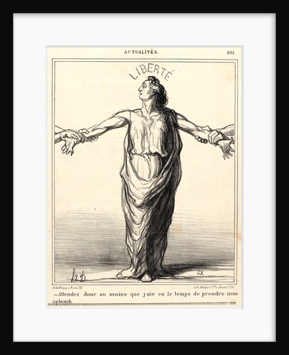Attendez donc au moins que j'aie eu le temps.., 1869 by Honoré Daumier