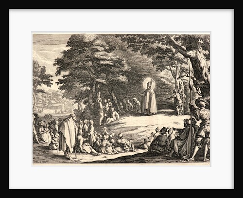 Saint Amond Preaching, ca. 1631-1634 by Jacques Callot