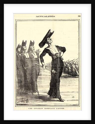 Une invasion remplace l'autre, 1871 by Honoré Daumier