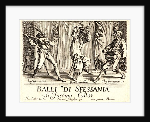 Balli di Sfessania, Title Plate, 1622 and later by Jacques Callot