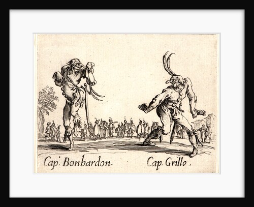 Cap. Bonbardon and Cap. Grillo, 1622 and later by Jacques Callot