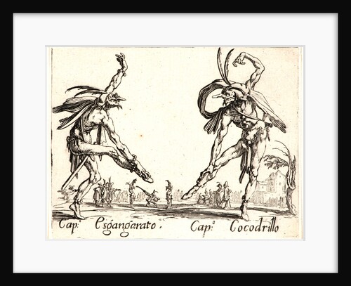 Cap. Espangarata and Cap. Cocodrillo, 1622 and later by Jacques Callot