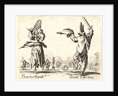 Fracischina and Gian Farina, 1622 and later by Jacques Callot
