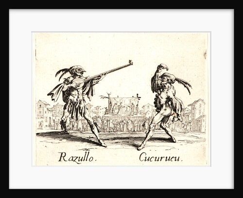 Razullo and Cucurucu, 1622 and later by Jacques Callot
