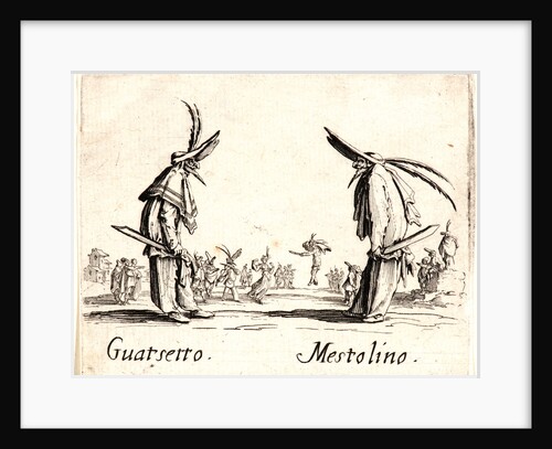 Guatsetto and Mestolino, 1622 and later by Jacques Callot