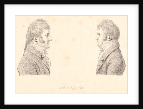 Portraits of Louis-Philippe, Duc d'Orleans and Antoine-Philippe d'Orleans, 1805 by Duc de Montpensier