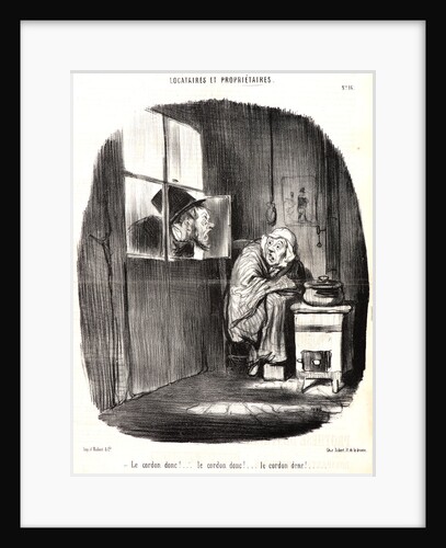 Le cordon donc!...le cordon donc!...le cordon donc!.., 1847 by Honoré Daumier