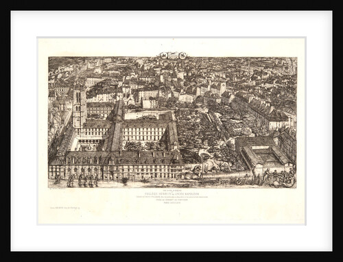 Collège Henry IV ou Lycée Napoleon, 1864 by Charles Meryon