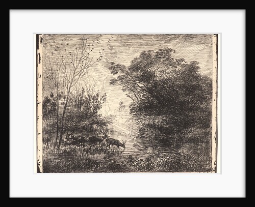 The Deer (Les Cerfs), 1862 by Charles François Daubigny