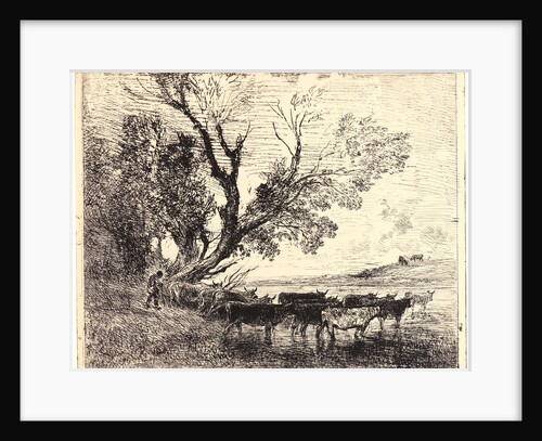 Le Gué, 1862 by Charles François Daubigny