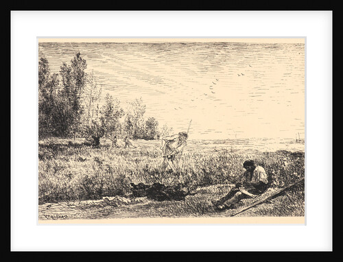 La Fenaison, 1862 by Charles François Daubigny