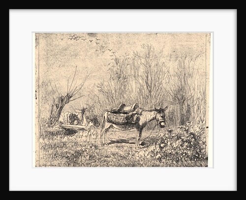 L'Ane au Pré, 1862 by Charles François Daubigny