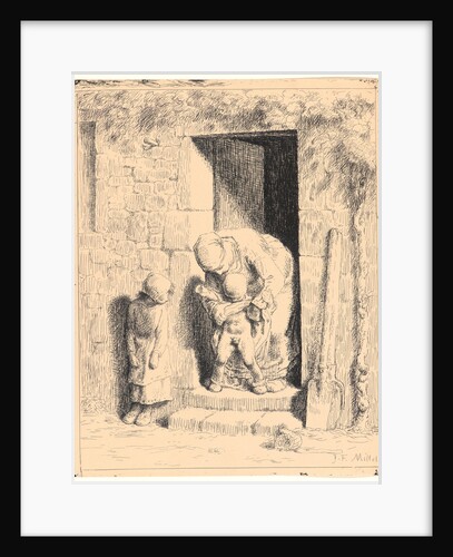 Maternal Precaution (Précaution Maternelle), 1862 by Jean-François Millet
