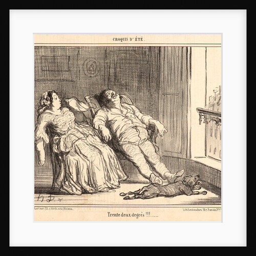 Trente deux degres!!!, 1857 by Honoré Daumier