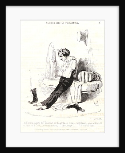 Ce Monsieur, au sortir de l'Estaminet.., 1841 by Honoré Daumier