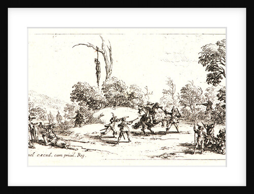 The Attack on the Road (L'Attaque sur la Route), 1636 by Jacques Callot
