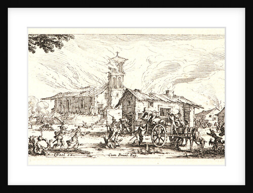 Pillage and Burning of a Village (Pillage et Incendie d'un Village), 1636 by Jacques Callot