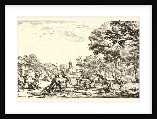 The Revenge of the Peasants (La Revanche des Paysans), 1636 by Jacques Callot