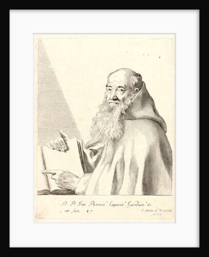Father Yves (Le Père Yves), 1677 by Claude Mellan