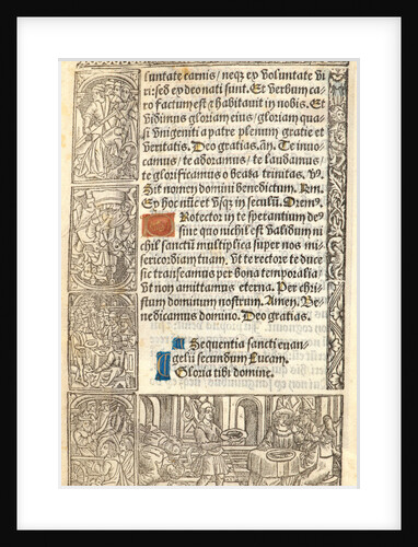 Sheet from a Book of Hours, 1520 by Anonymous