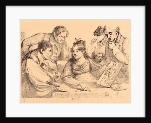 Women at a Table Holding a Painting, 1819 by Vivant Denon