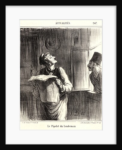 Le Pipelet du Lendemain, 1867 by Honoré Daumier