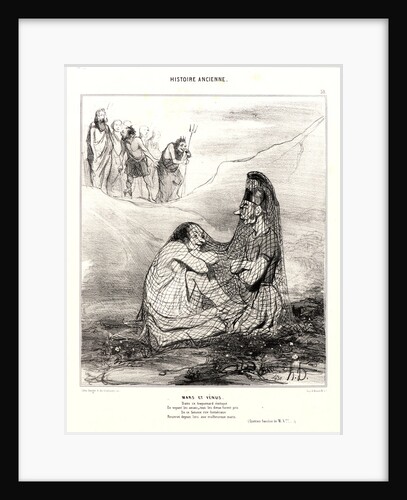 Mars et Vénus, 1842 by Honoré Daumier