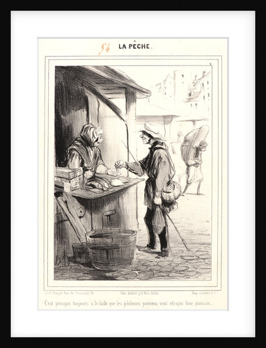 C'est presque toujours à la halle.., 1840 by Honoré Daumier