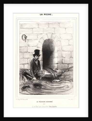 Le Pêcheur Archarné, 1840 by Honoré Daumier