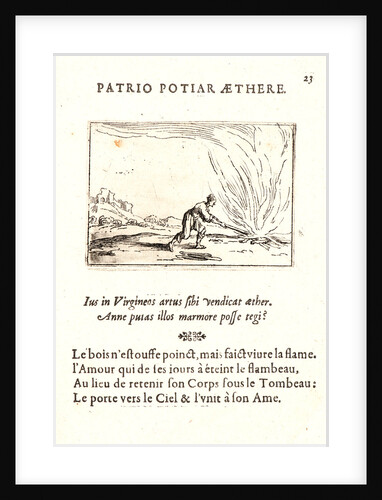 Homme Attisant un Feu, 17th century by Jacques Callot