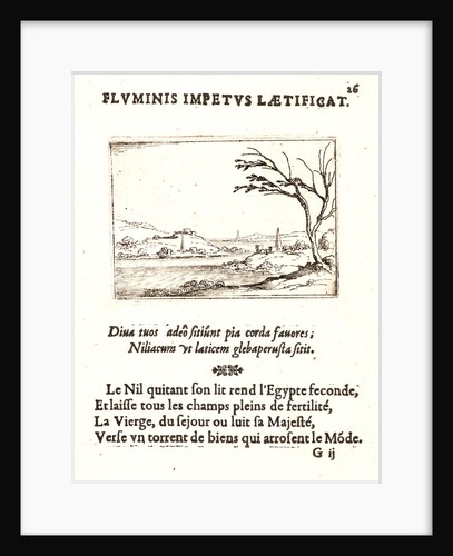 Le Nil Inondant L'Egypte, 17th century by Jacques Callot