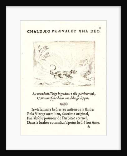 Salamandre Marchant dans les Flammes, 17th century by Jacques Callot