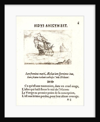 Vaisseau Navigant aupres des Rochers, 17th century by Jacques Callot