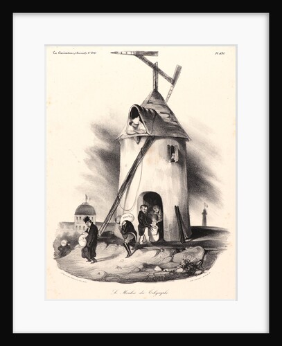 Le Moulin du Telegraphe, 1834 by Honoré Daumier