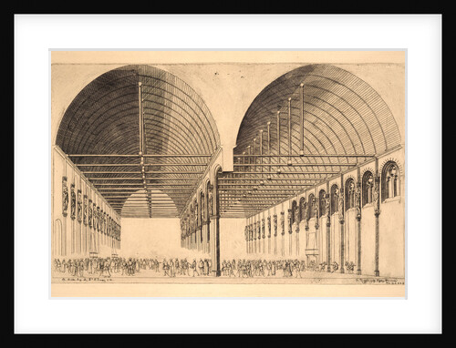 The Ante- Chamber of the Old Palace of Justice (Salle des Pas-Perdus à l'Ancien Palais-de- Justice, Paris), 1855 by Charles Meryon