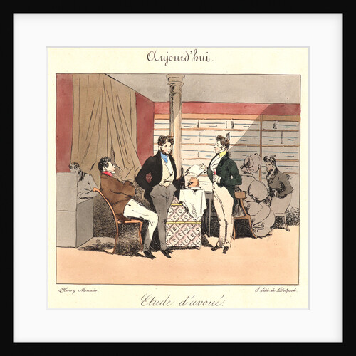 Etude d'avoue (Aujourd'hui), 1829 by Henry Bonaventure Monnier