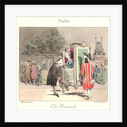 Un Promenade (Jadis), 1829 by Henry Bonaventure Monnier