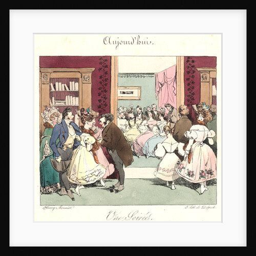 Un Soiree (Aujourd'hui), 1829 by Henry Bonaventure Monnier