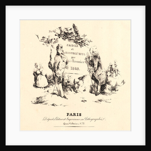Frontispiece for The 18th Century and Today (Jadis et Aujourd'hui), 1829 by Henry Bonaventure Monnier