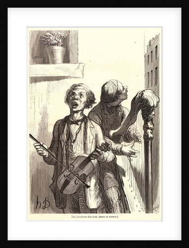 Les Chanteurs des rues, 1862 by C. Maurand