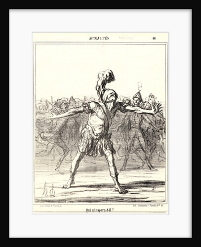 Qui attrapera-t-il?, 1867 by Honoré Daumier