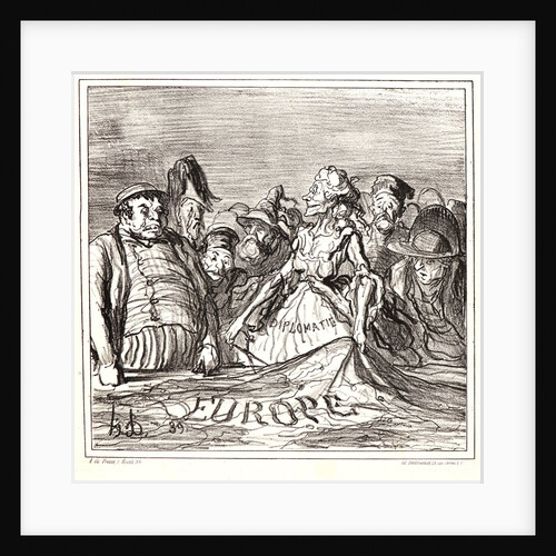 Une leçon d'anatomie politico- géographique, 1866 by Honoré Daumier