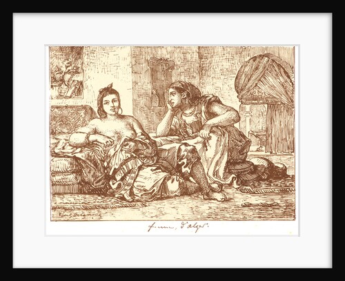 Women of Algiers (Femmes d'Alger), 1833 by Eugène Delacroix