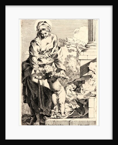 The Holy Family with the Christ Child Crushing the Serpent with His Feet, ca. 1643-1671 by Sébastien Bourdon