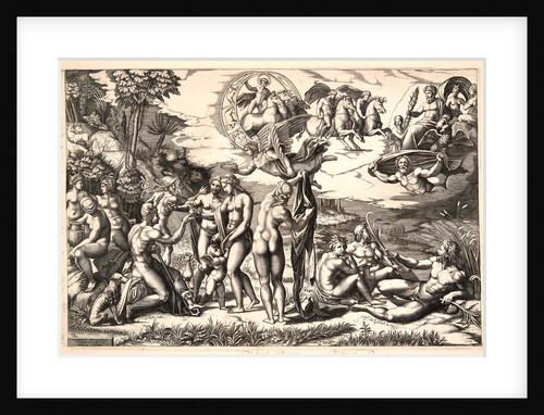 The Judgment of Paris, ca. 1517-1520 (possibly printed later 16th century) by Marco Dente
