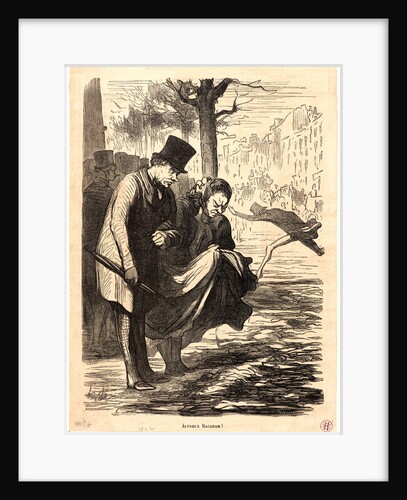 Affreux Macadam!, 1862 by Honoré Daumier